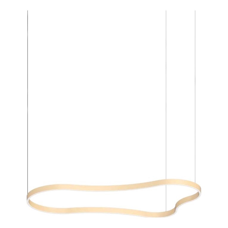 Ideal Lux - LED Lustra ar auklu WAVES LED/54W/230V CRI 90 misiņš