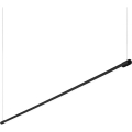 Ideal Lux - LED Lustra ar auklu YOKO LED/16W/230V melna