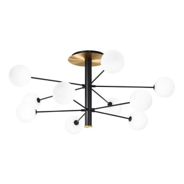 Ideal Lux - LED Lustra ar stieni COSMOPOLITAN 10xG9/3W/230V d. 124 cm melna