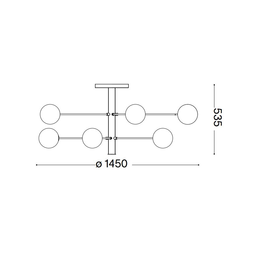 Ideal Lux - LED Lustra ar stieni COSMOPOLITAN 12xG9/3W/230V d. 145 cm melna