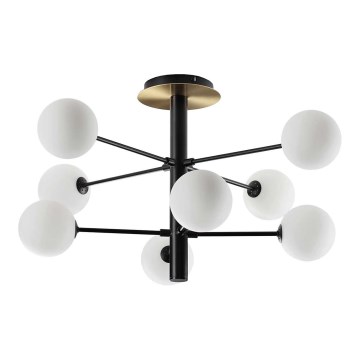 Ideal Lux - LED Lustra ar stieni COSMOPOLITAN 8xG9/3W/230V d. 64 cm melna
