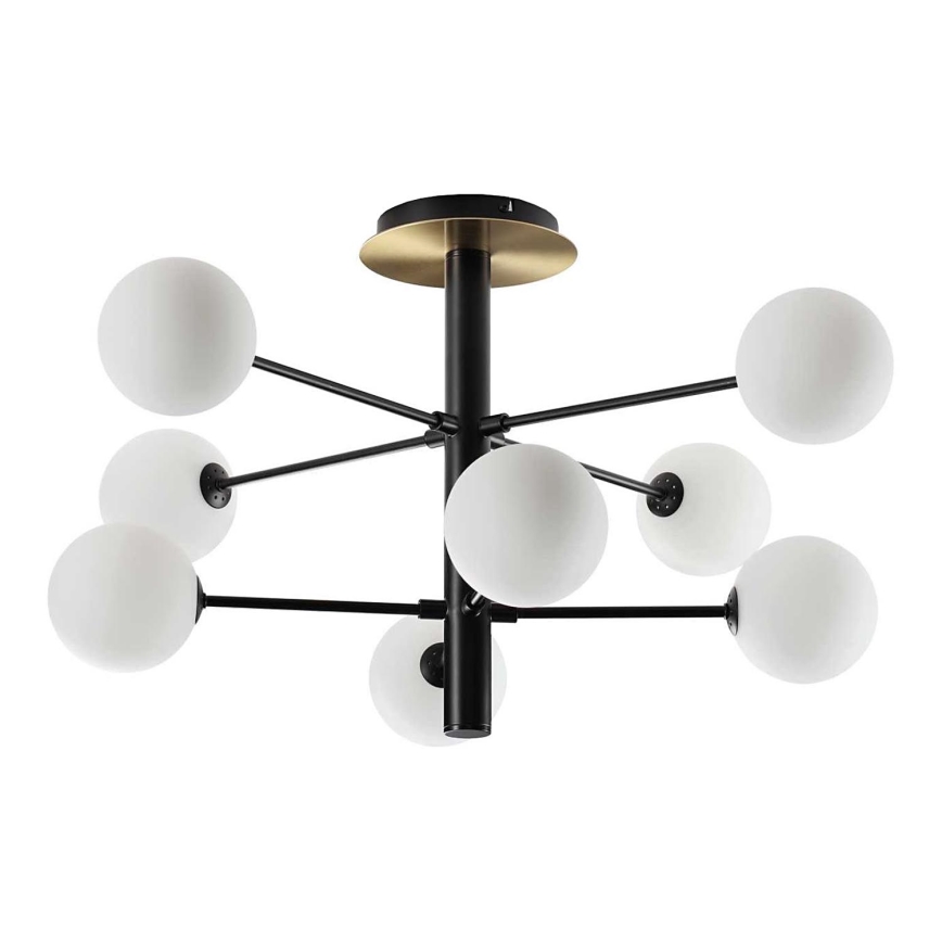 Ideal Lux - LED Lustra ar stieni COSMOPOLITAN 8xG9/3W/230V d. 64 cm melna