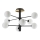 Ideal Lux - LED Lustra ar stieni COSMOPOLITAN 8xG9/3W/230V d. 64 cm melna