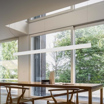 Ideal Lux - LED lustra uz kabeļa LINUS LED/32W/230V 3000K CRI 90 120 cm balta