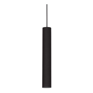 Ideal Lux - LED lustra uz kabeļa LOOK, 1xGU10/7W/230V, CRI 90, Ø 6 cm, melna