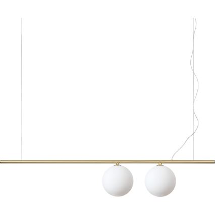 Ideal Lux - LED lustra uz kabeļa PERLINE 2xG9/3W/230V zeltaina