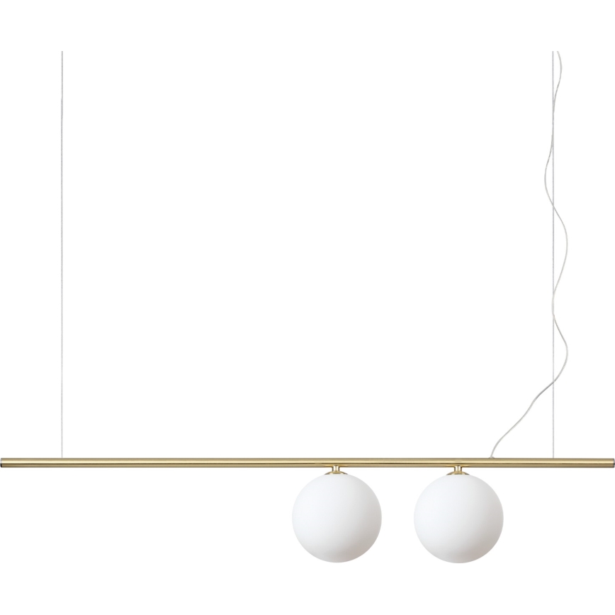 Ideal Lux - LED lustra uz kabeļa PERLINE 2xG9/3W/230V zeltaina