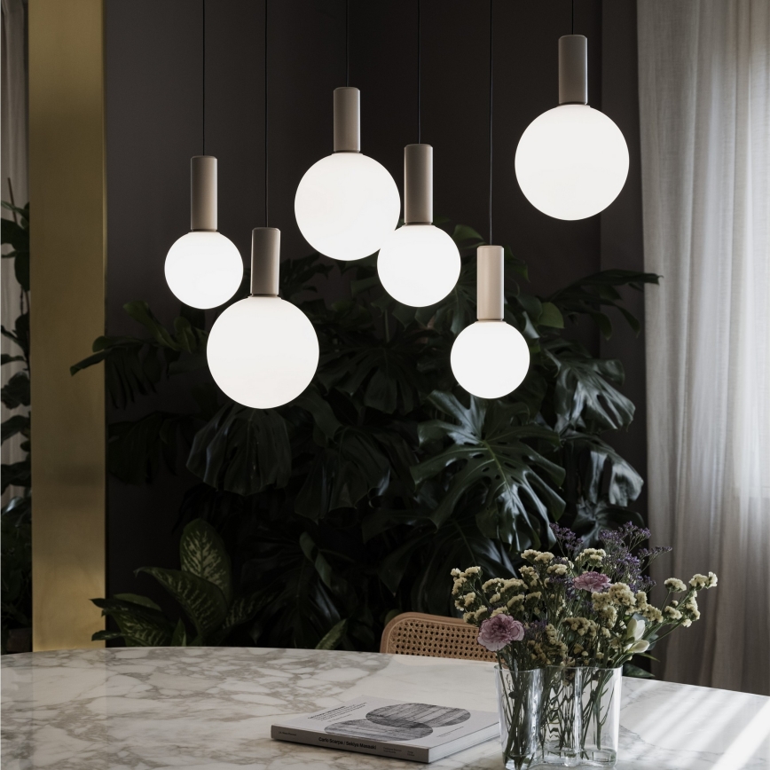 Ideal Lux - LED lustra uz troses ODEON LED/39W/230V CRI 90 Ø 57 cm bēšs/balts