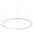 Ideal Lux - LED lustra uz troses ORACLE SLIM, 37W, 230V, 2700K, CRI 90, Ø 70 cm, balta