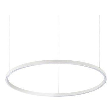 Ideal Lux - LED lustra uz troses ORACLE SLIM, 37W, 230V, 2700K, CRI 90, Ø 70 cm, balta