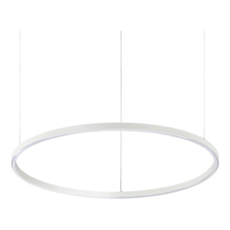 Ideal Lux - LED lustra uz troses ORACLE SLIM, 37W, 230V, 2700K, CRI 90, Ø 70 cm, balta