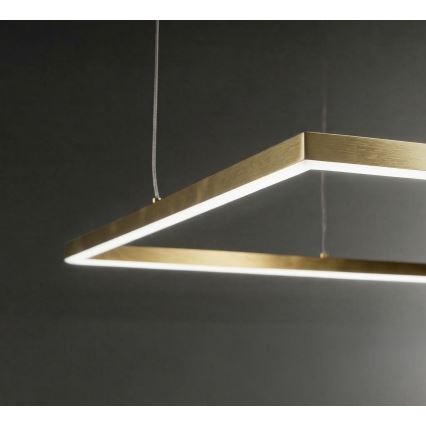 Ideal Lux - LED lustra uz kabeļa ORACLE SLIM LED/44W/230V 3000K CRI 90 70x70 cm zelta