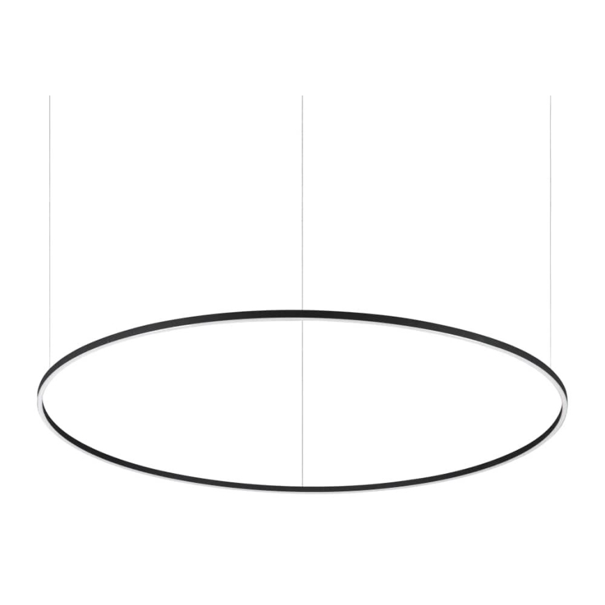 Ideal Lux - LED ar regulējamu spilgtumu pakaramais lustrs uz troses ORACLE SLIM LED/77W/230V 3000K CRI 90 Ø 150 cm melns