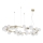 Ideal Lux - LED lustra uz troses PERLAGE 30xG9/3W/230V 143 cm zelta/balta