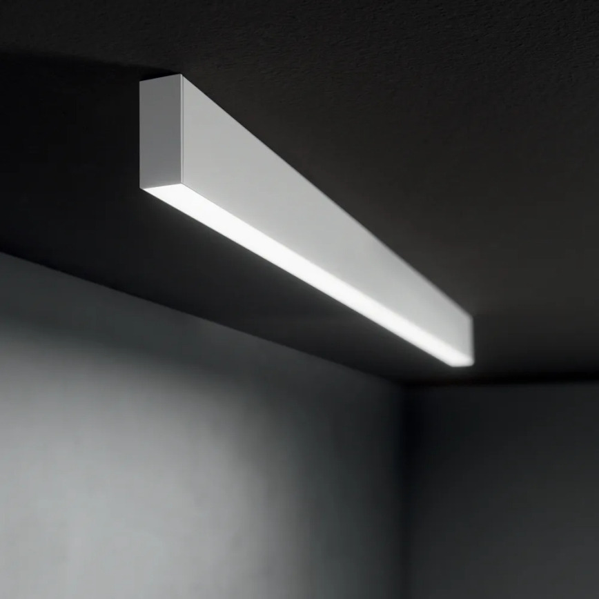 Ideal Lux - LED lustra uz troses STEEL LED/29W/230V 3000K CRI 90 120 cm balta