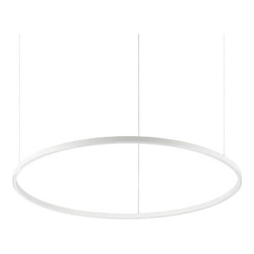 Ideal Lux - LED pakaramā lustra ORACLE SLIM LED/53W/230V 2700K CRI 90 Ø 90 cm balta