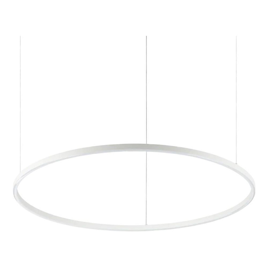 Ideal Lux - LED pakaramā lustra ORACLE SLIM LED/53W/230V 2700K CRI 90 Ø 90 cm balta