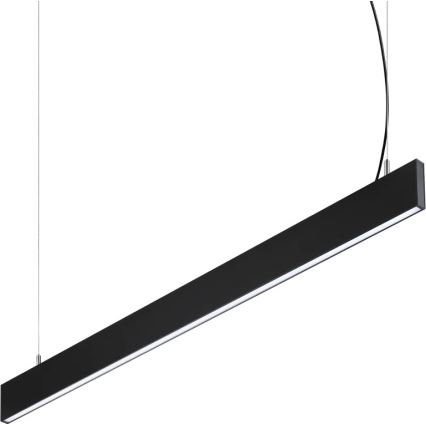 Ideal Lux - LED pakaramais gaismeklis uz kabeļa STEEL LED/29W/230V 4000K CRI 90 120 cm melns