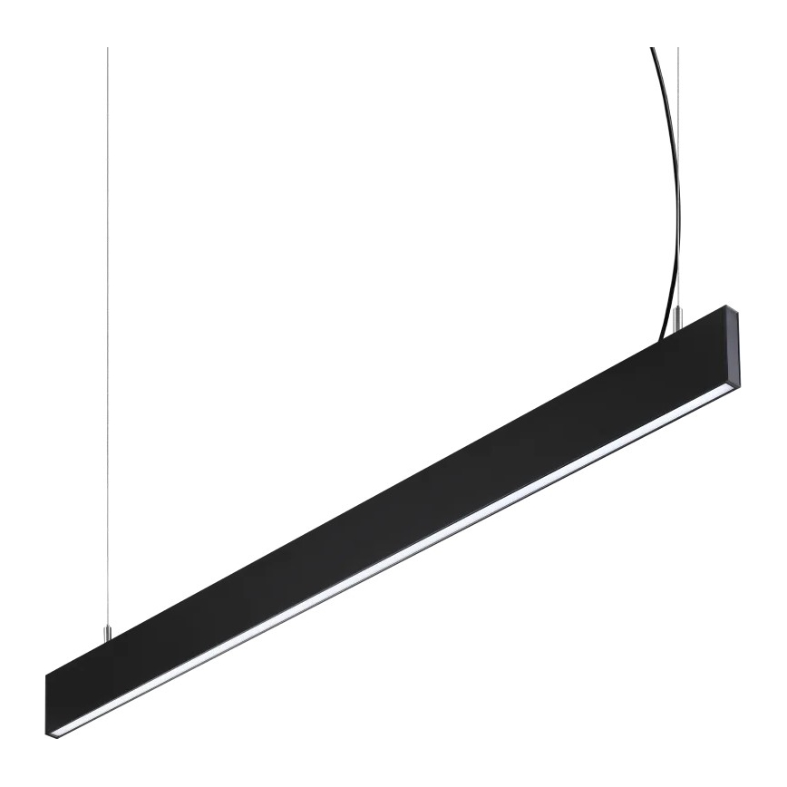 Ideal Lux - LED pakaramais gaismeklis uz kabeļa STEEL LED/29W/230V 4000K CRI 90 120 cm melns