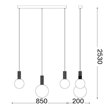 Ideal Lux - LED piekaramā lustra ar trosi ODEON LED/20W/230V CRI 90 bēša/balta