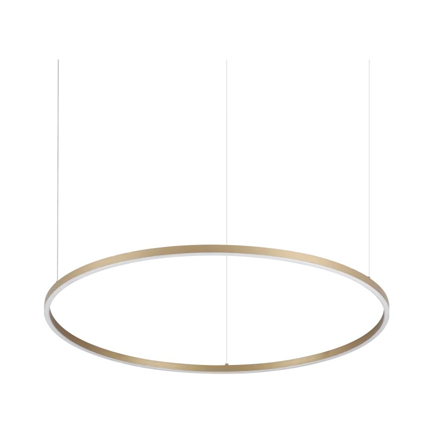 Ideal Lux - LED lustra uz troses ORACLE SLIM LED/53W/230V 3000K CRI 90 Ø 90 cm zelta