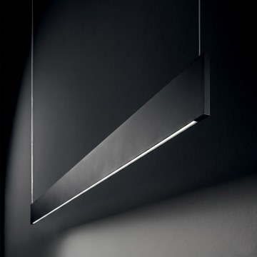 Ideal Lux - LED piekaramā lustra uz troses STEEL LED/24W/230V 3000K CRI 90 120 cm melna