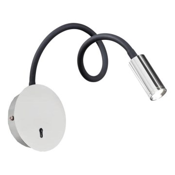 Ideal Lux - LED Pielāgojama lampiņa FOCUS LED/3,5W/230V CRI 90 pelēka/spīdīgi hromēts