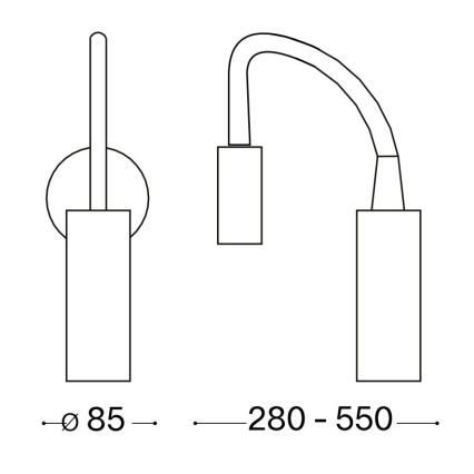 Ideal Lux - LED Pielāgojama lampiņa FOCUS LED/3,5W/230V CRI 90 pelēka/spīdīgi hromēts
