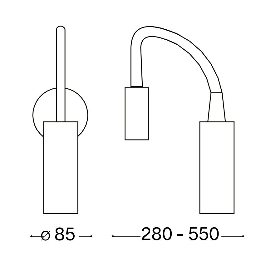 Ideal Lux - LED Pielāgojama lampiņa FOCUS LED/3,5W/230V CRI 90 pelēka/spīdīgi hromēts