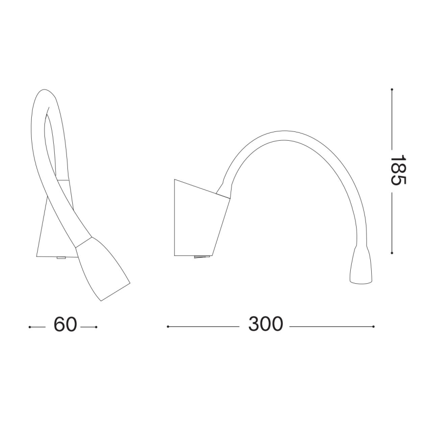 Ideal Lux - LED Pielāgojama lampiņa GOOSE LED/3W/230V CRI 90 balta