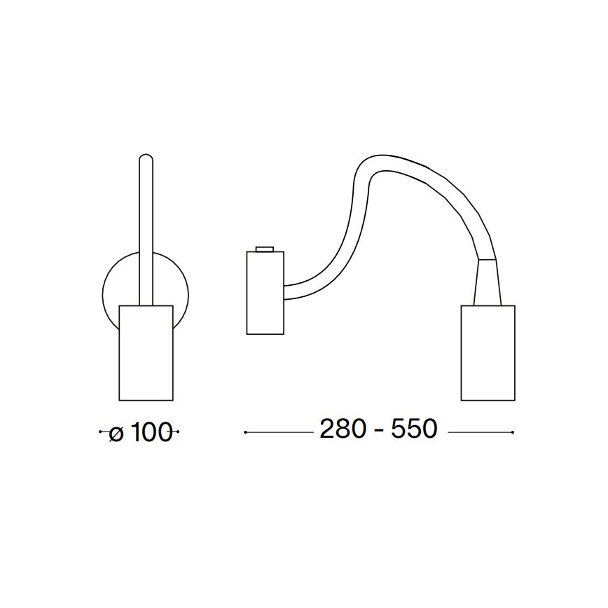Ideal Lux - LED Pielāgojama lampiņa LED/3W/230V melna