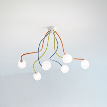 Ideal Lux - LED Pielāgojama virsapmetuma lustra OCTOPUS 6xG9/3W/230V krāsaina