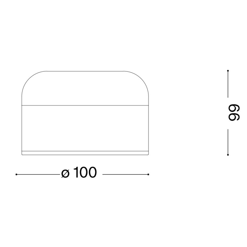 Ideal Lux - LED regulējama pieskāriena galda lampa MIGNON LED/5W/5V 1500 mAh diametrs 10 cm CRI 90 balta