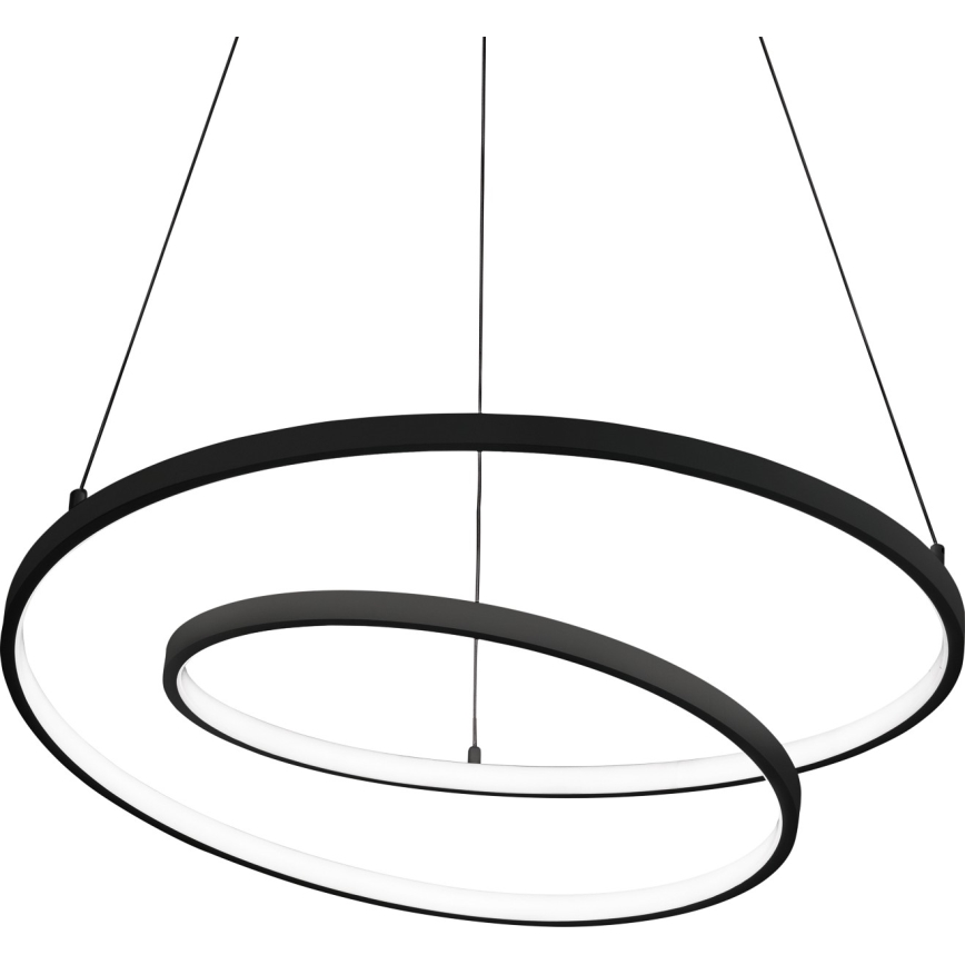 Ideal Lux - LED regulējama lustra uz kabeļa OZ LED/48W/230V Ø 60 cm CRI 90 melna