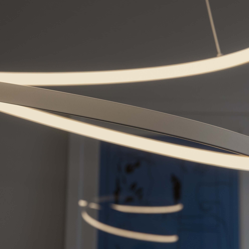 Ideal Lux - LED regulējamā lustra uz troses OZ LED/55W/230V diam. 80 cm CRI 90 balta