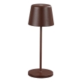 Ideal Lux - LED regulējama pieskāriena āra galda lampa CUTE LED/2,5W/3,7V 3000 mAh USB 2200-2700K IP65 brūna