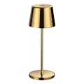Ideal Lux - LED regulējama pieskāriena āra galda lampa CUTE LED/2,5W/3,7V 3000 mAh USB 2200-2700K IP65 zelta krāsā
