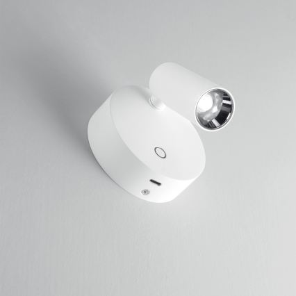 Ideal Lux - LED pieskāriena regulējams sienas punktveida gaismeklis ELF LED/3W/230V CRI 95 balts