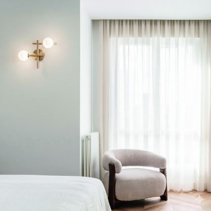 Ideal Lux - LED sienas gaismeklis ATLAS 2xG9/3W/230V zelta krāsā