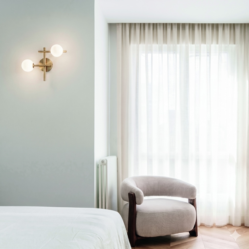 Ideal Lux - LED sienas gaismeklis ATLAS 2xG9/3W/230V zelta krāsā