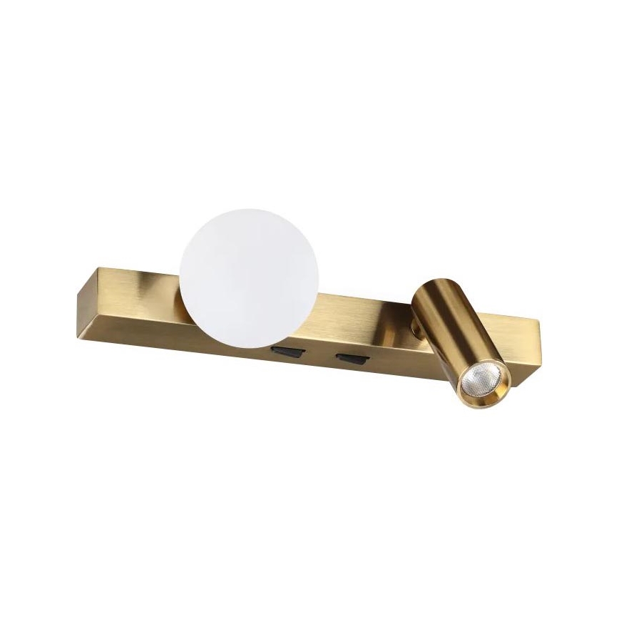 Ideal Lux - LED sienas gaismeklis BINOMIO 2xLED/3W/230V CRI 90 misiņš