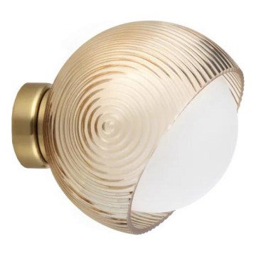 Ideal Lux - LED sienas gaismeklis BLOOM 1xE27/42W/230V zeltains/dūmakaini bēšs