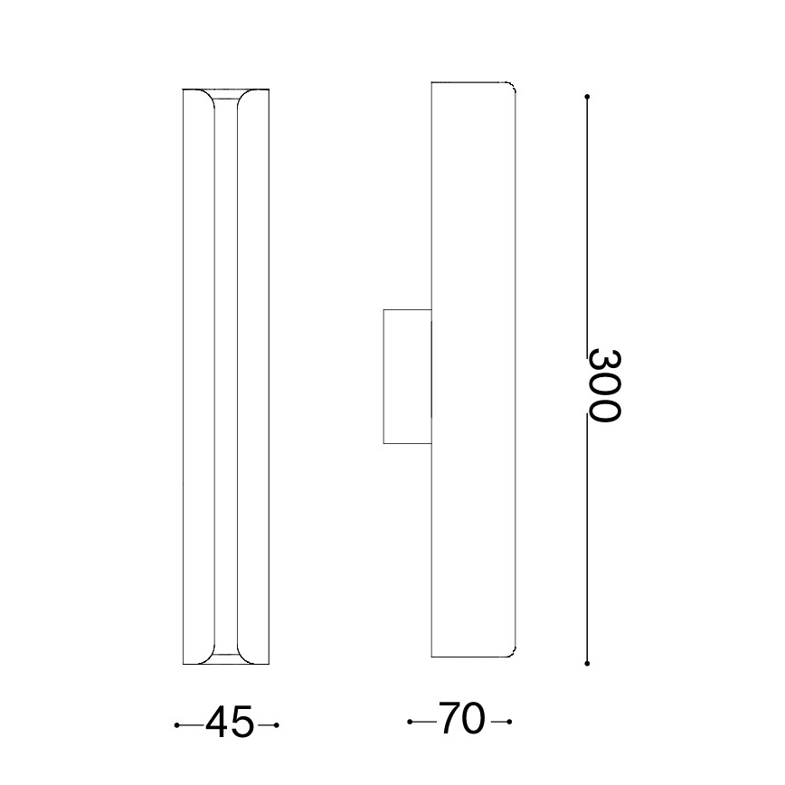 Ideal Lux - LED sienas gaismeklis DORICA LED/8,5W/230V CRI 90 pelēks