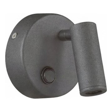 Ideal Lux - LED sienas gaismeklis PAGE LED/3W/230V CRI 90 melns