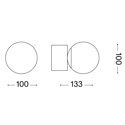 Ideal Lux - LED sienas gaismeklis PERLAGE 1xG9/3W/230V melns/dūmots