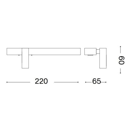 Ideal Lux - LED Sienas lampa BONNE 2xLED/6,5W/230V CRI 90 spīdīgi hromēts