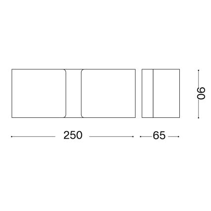 Ideal Lux - LED Sienas lampa CLIP 2xG9/3W/230V brūna
