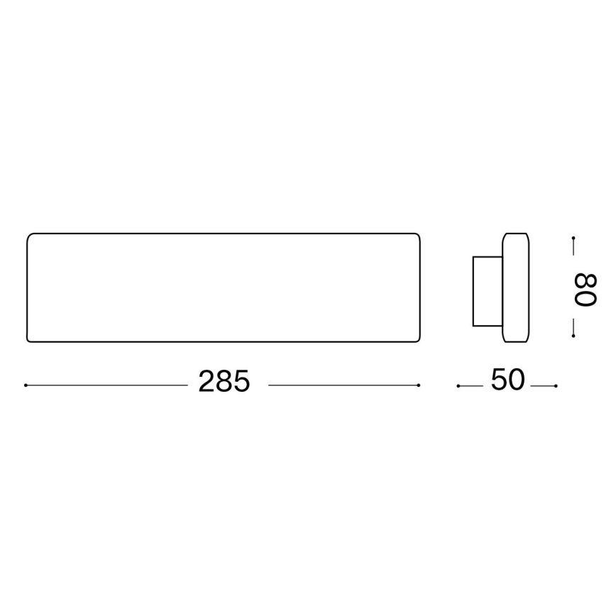 Ideal Lux - LED Sienas lampa DESK LED/12,5W/230V CRI 90 balta