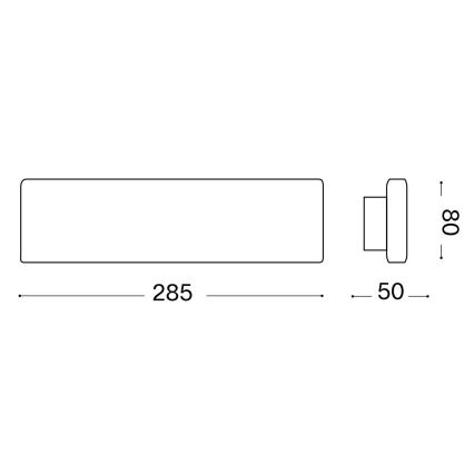 Ideal Lux - LED Sienas lampa DESK LED/12,5W/230V CRI 90 melna