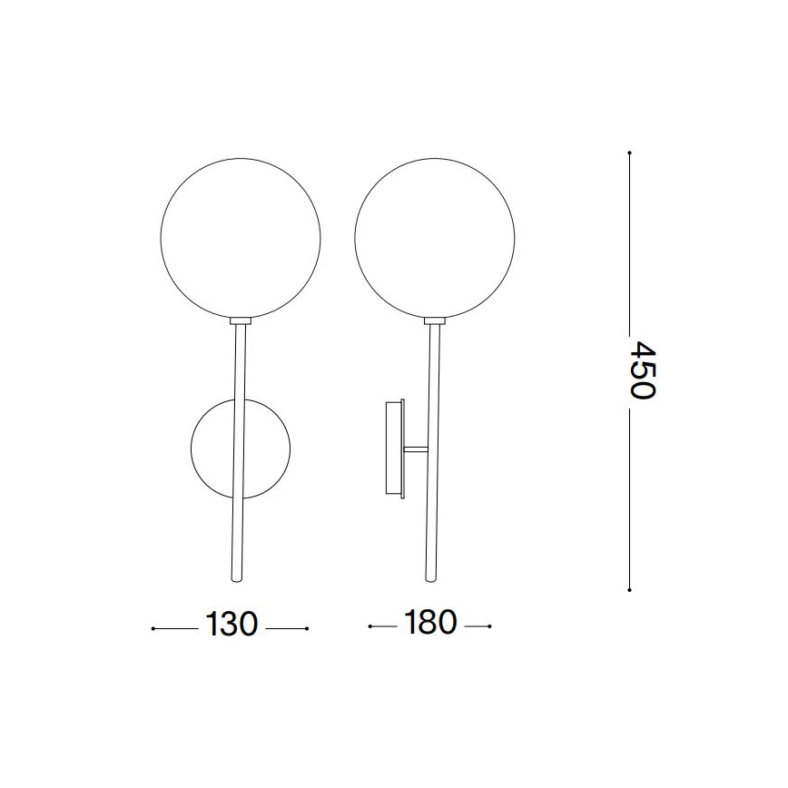 Ideal Lux - LED Sienas lampa EQUINOXE 1xG4/2W/230V spīdīgi hromēts/dūmakains
